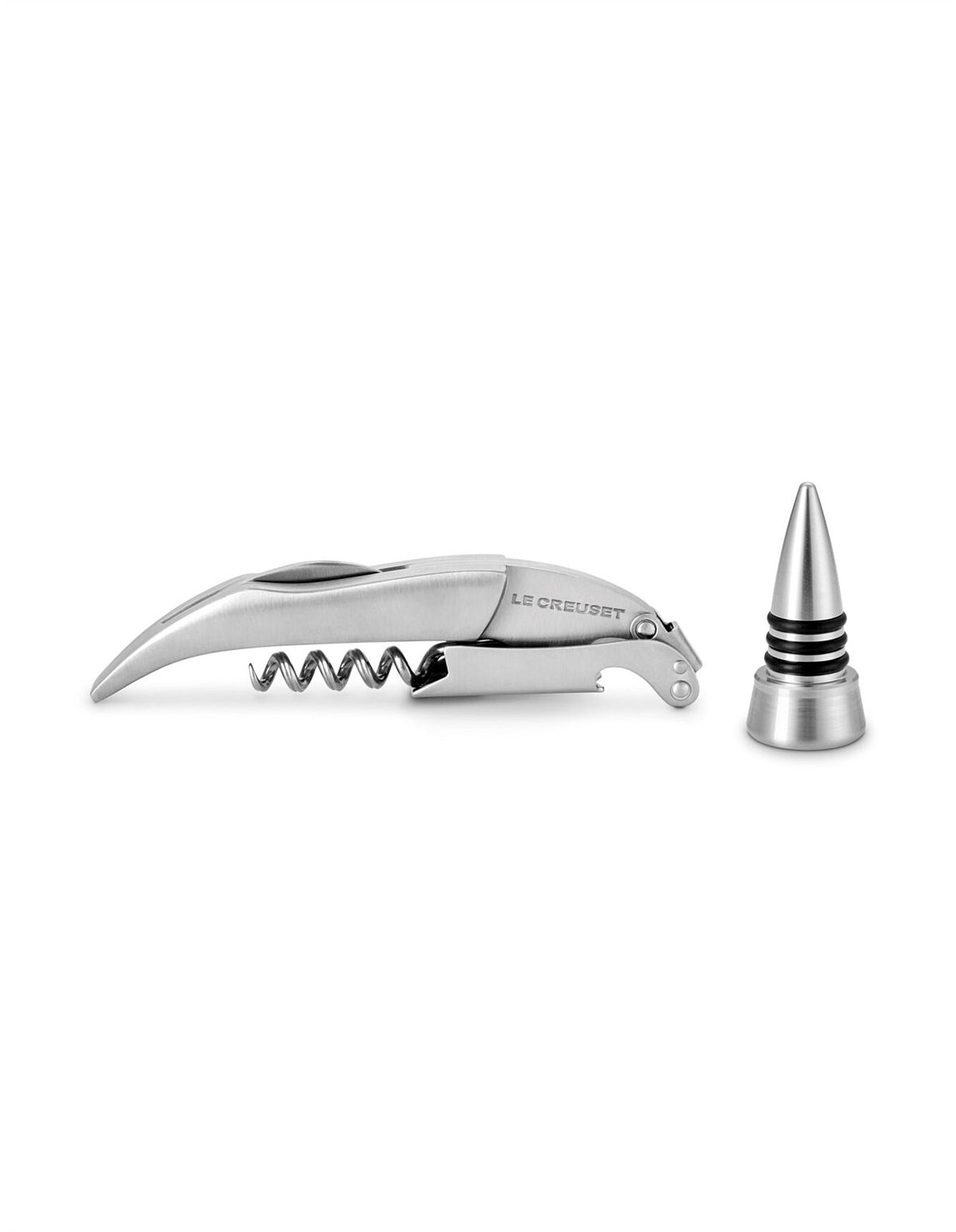 WAITERS FRIEND & STOPPER SET OF 2 STAINLESS STEEL