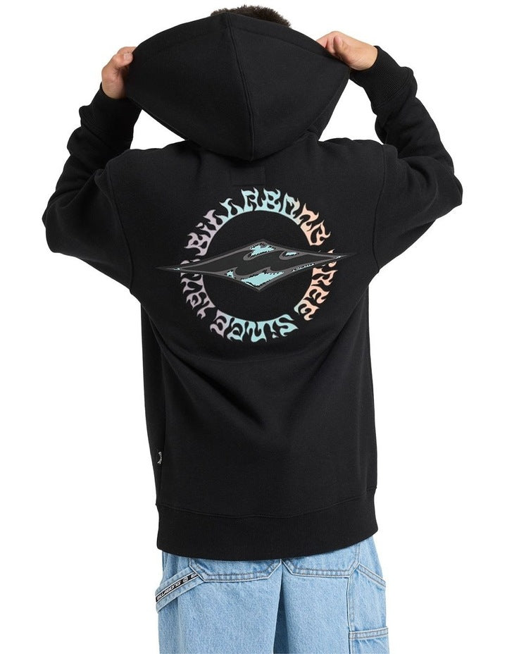 Hallow Dia Pullover Hoodie in Black