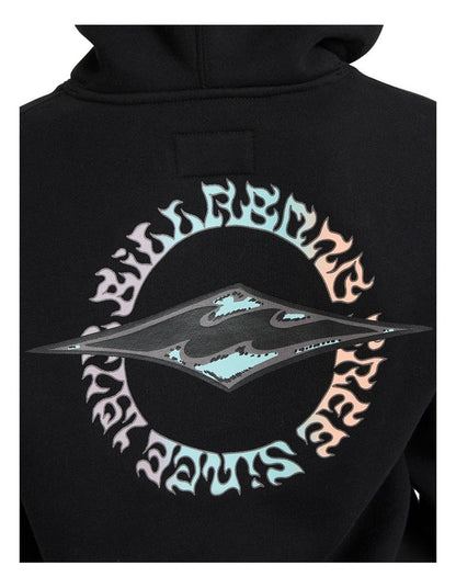 Hallow Dia Pullover Hoodie in Black