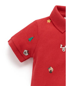 CHRISTMAS POLO GROWSUIT