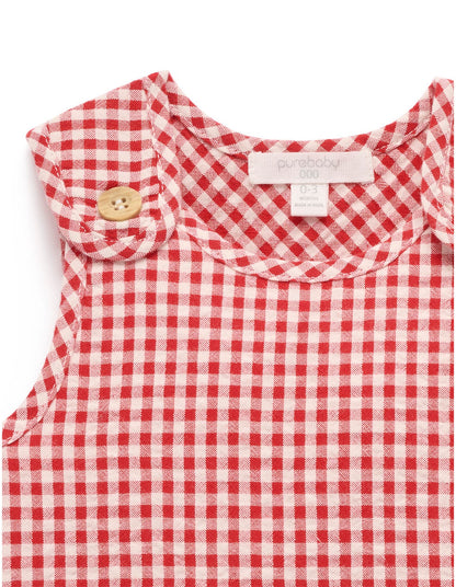 GINGHAM ROMPER