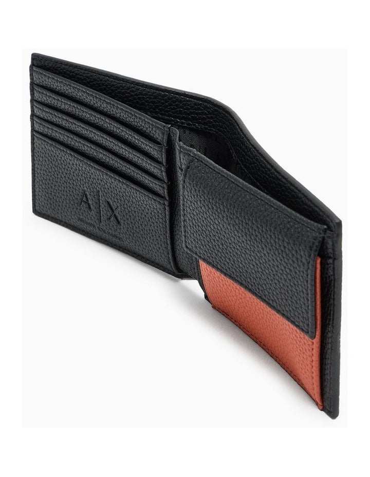 Madrid Bifold Coin Pocket Wallet in Black