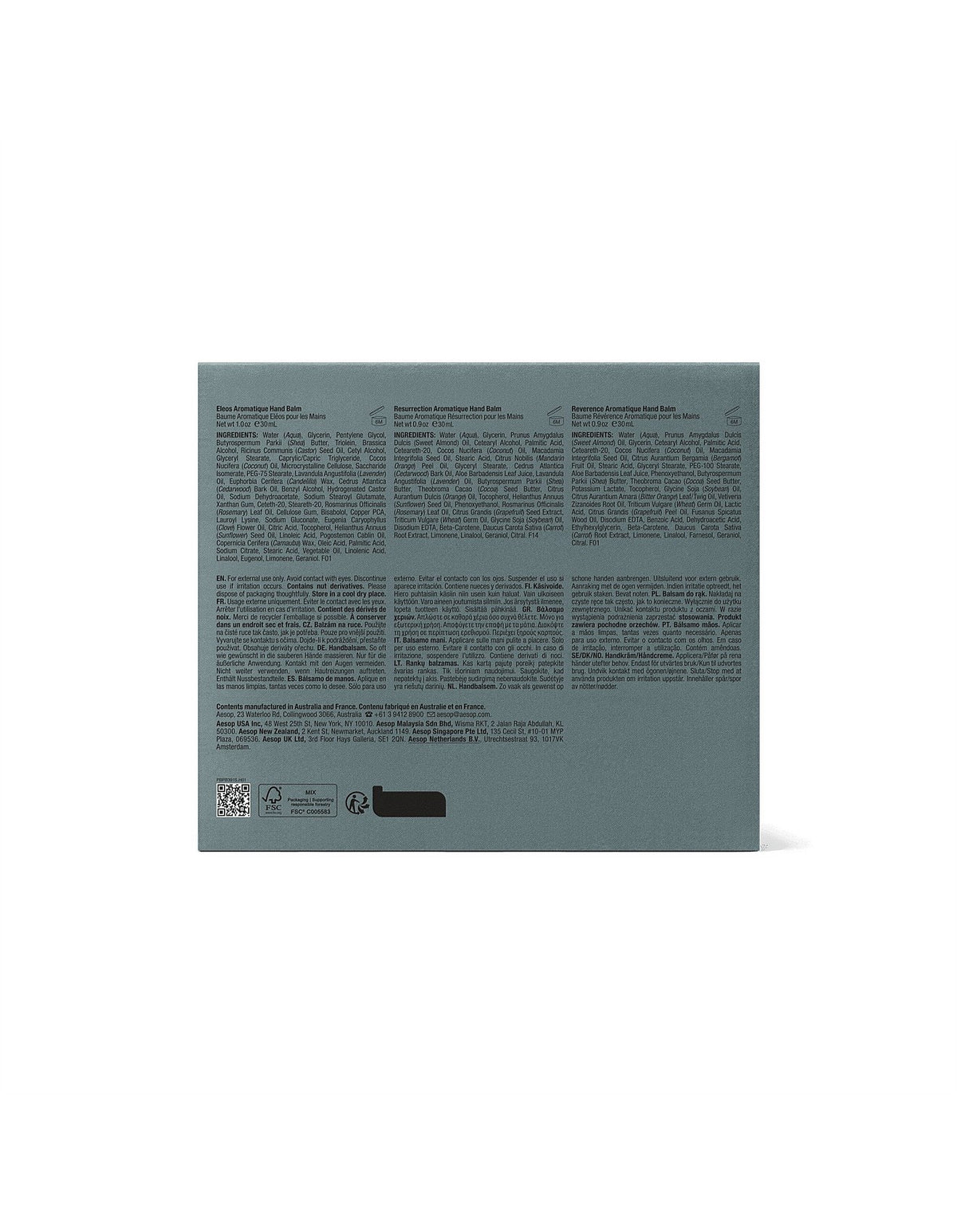 Aesop Hand Balm Trio Gift Kit