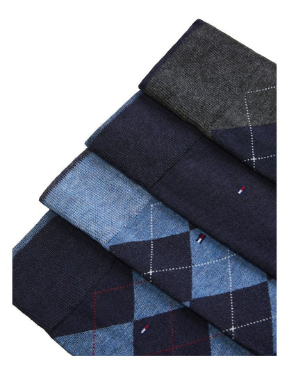 Argyle Crew Socks Pack Of 5 in