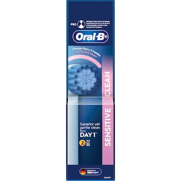 Oral-B Sensitive Clean Electric Toothbrush Replacement Heads 2 pack