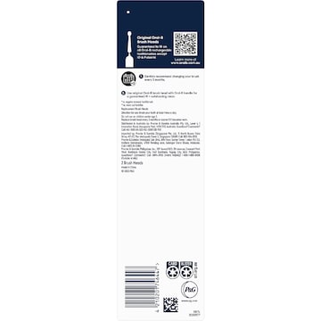 Oral-B Sensitive Clean Electric Toothbrush Replacement Heads 2 pack