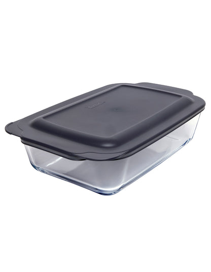 RECTANGULAR DEEP DISH BAKER W LID 38CM/4.7L