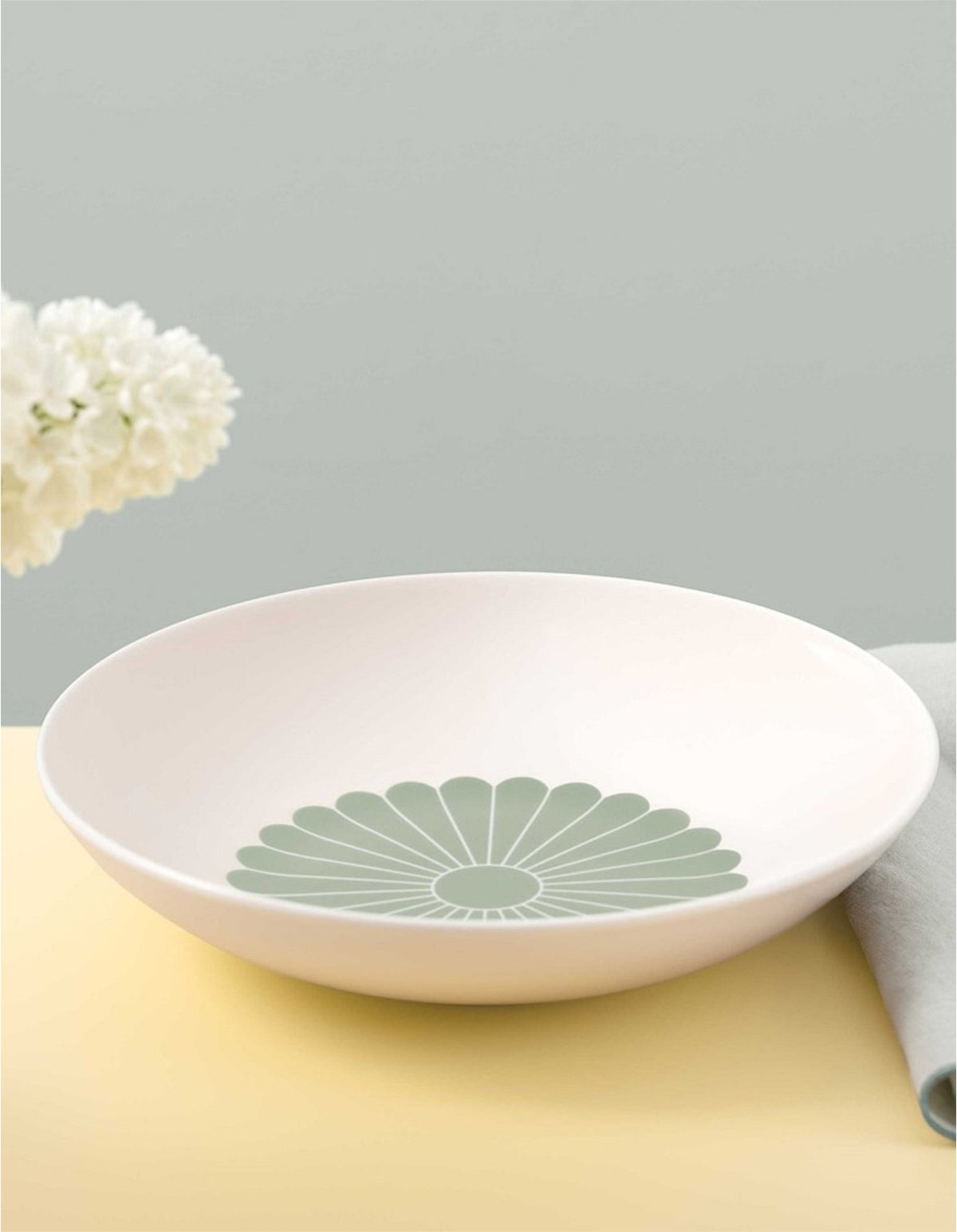 Fleur Vert Pasta bowl 24cm