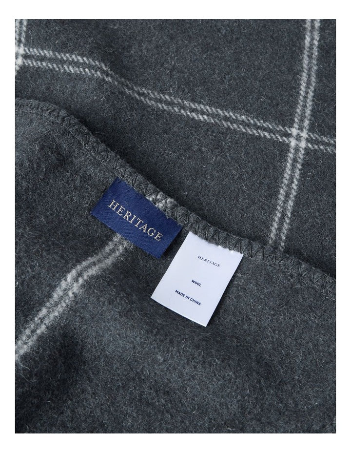Australian Wool Blanket in Grey