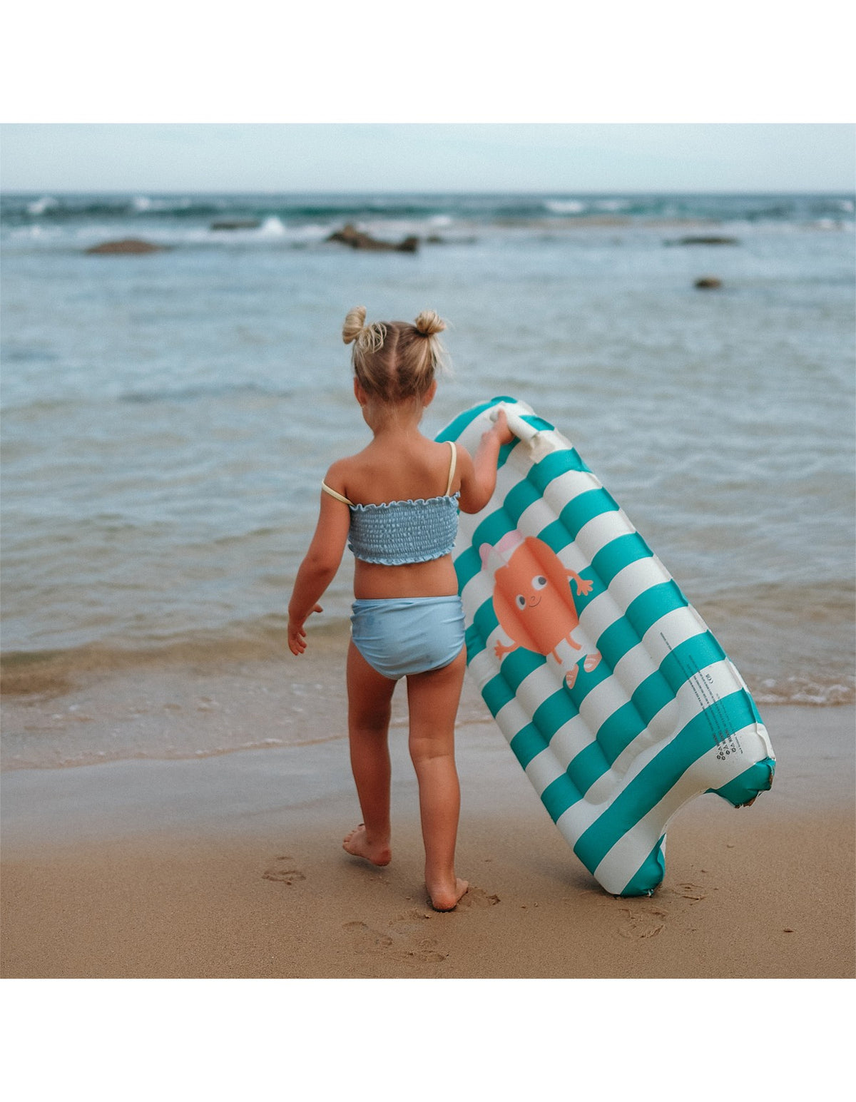 KIDS SURF MAT POPPY THE PEACH GREEN STRIPE