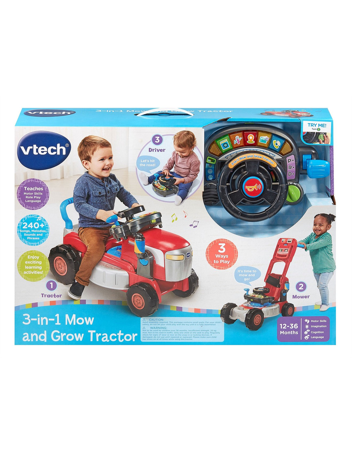 3-In-1 Mow & Grow Tractor