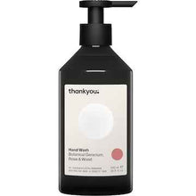 Thankyou. Hand Wash Botanical Geranium Rose & Wood Pump 500mL