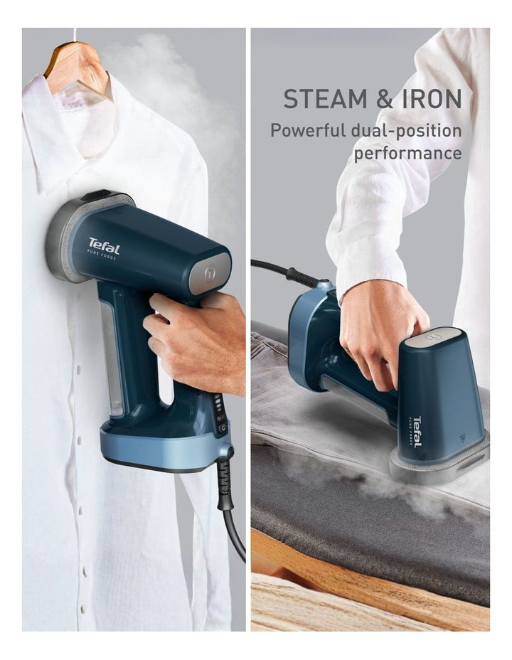 Pure Force 3 In1 Handheld DT8755 Garment Steamer in Blue