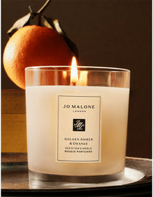 Golden Amber & Orange Scented Candle 200g