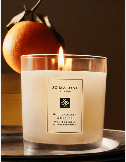 Golden Amber & Orange Scented Candle 200g