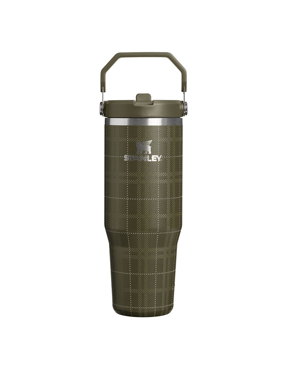 ICEFLOW FLIP STRAW 2.0 TUMBLER 30OZ PEAT MOSS PLAID