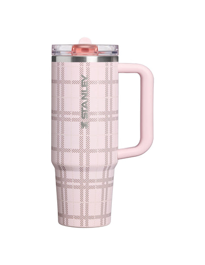 QUENCHER PROTOUR FLIP STRAW TUMBLER 30OZ BLOSSOM PLAID