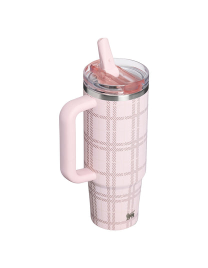 QUENCHER PROTOUR FLIP STRAW TUMBLER 30OZ BLOSSOM PLAID