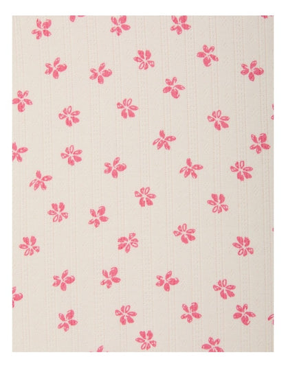 Baby Pointelle Coverall in Petal Pop