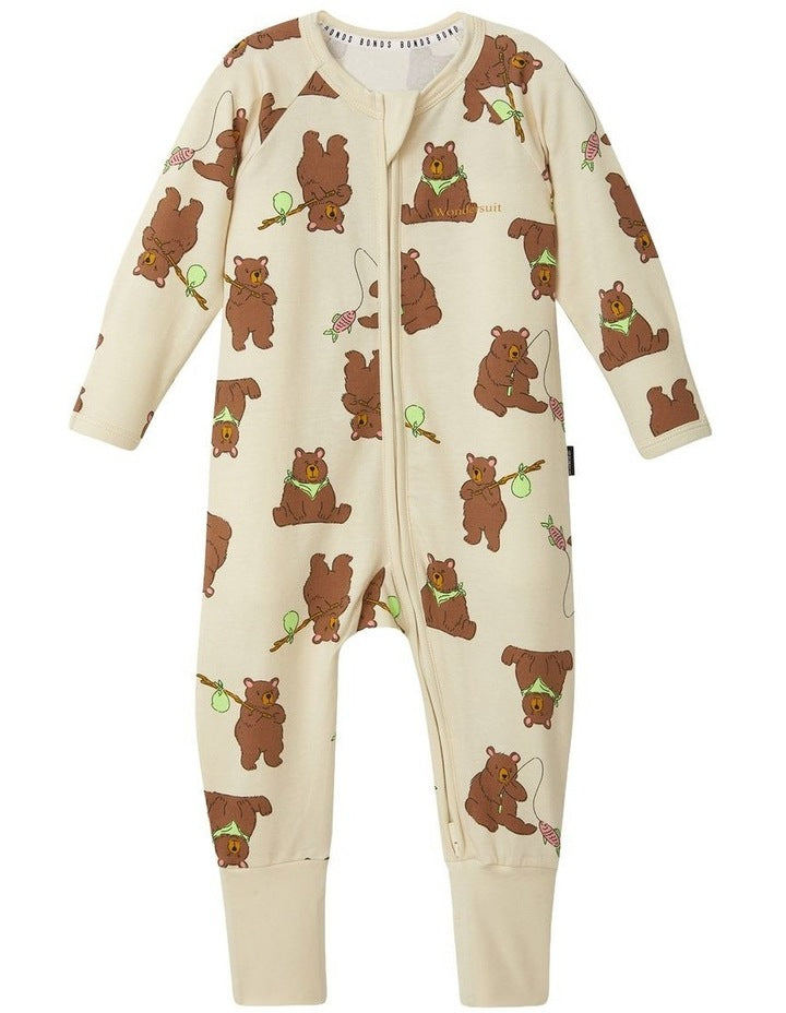 Zip Wondersuit in Beige
