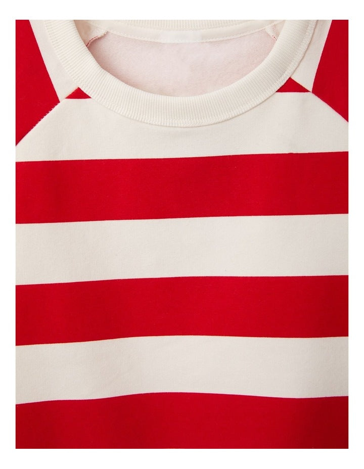 Soft Threads Pullover Jumper in Print Horizontal