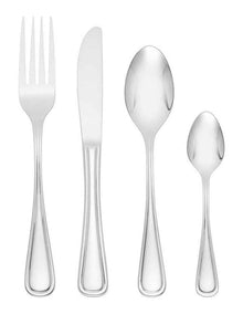 New Rim Stainless Steel  Cutlery Set Of 16 Pieces Gift Boxed in Silver