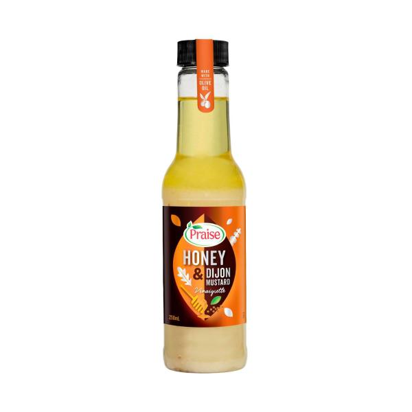 PRAISE DRESSING HONEY DIJON MUSTARD VINAIGRETTE WITH OLIVE OIL 250ML