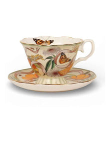 Golden Hour Tea Cup And Saucer in Multi