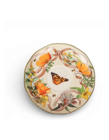 Golden Hour Tea Cup And Saucer in Multi