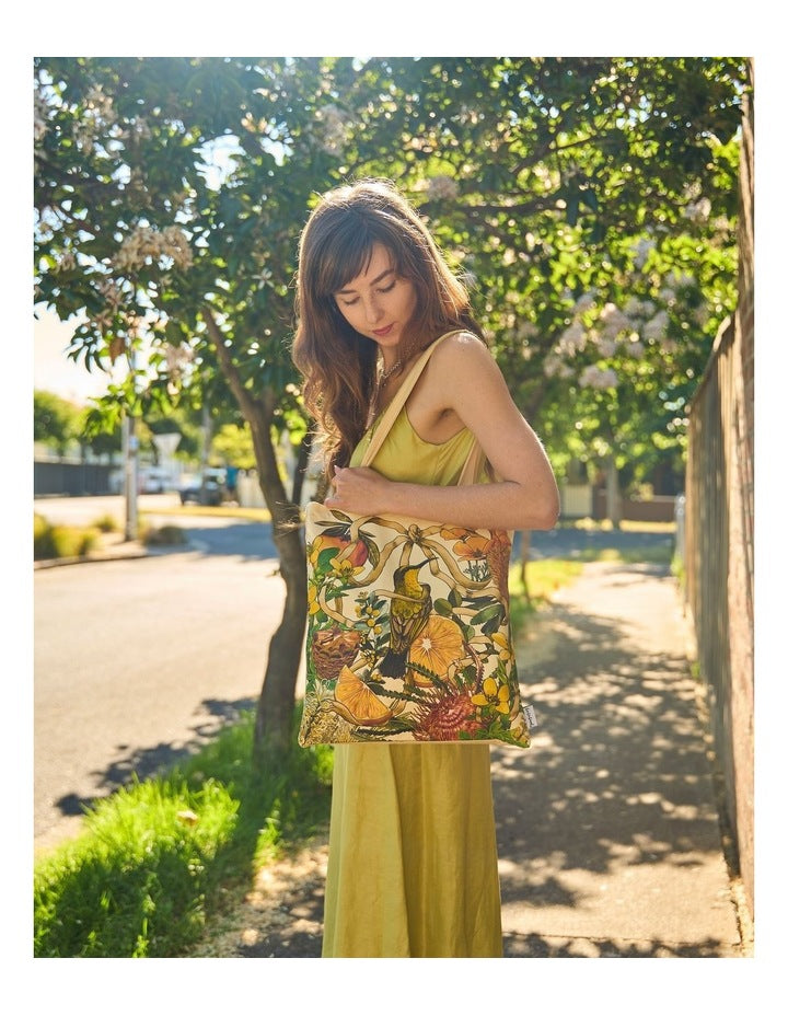 Golden Hour Tote Bag in Beige