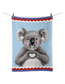 I Heart Koala Tea Towel in Multi