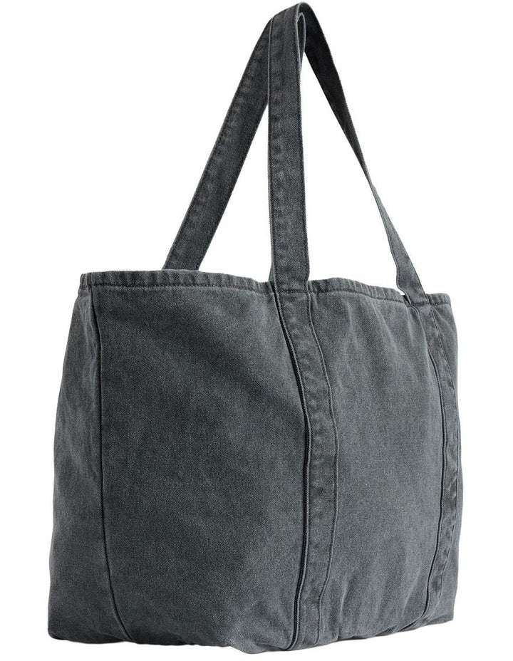 Logo Tote Bag in Moonless Night