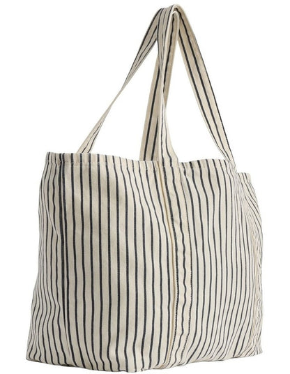 Logo Tote Bag in New Off White Stripe