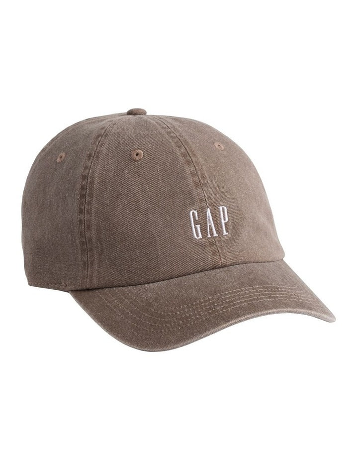 Adult Logo Baseball Hat in Brown