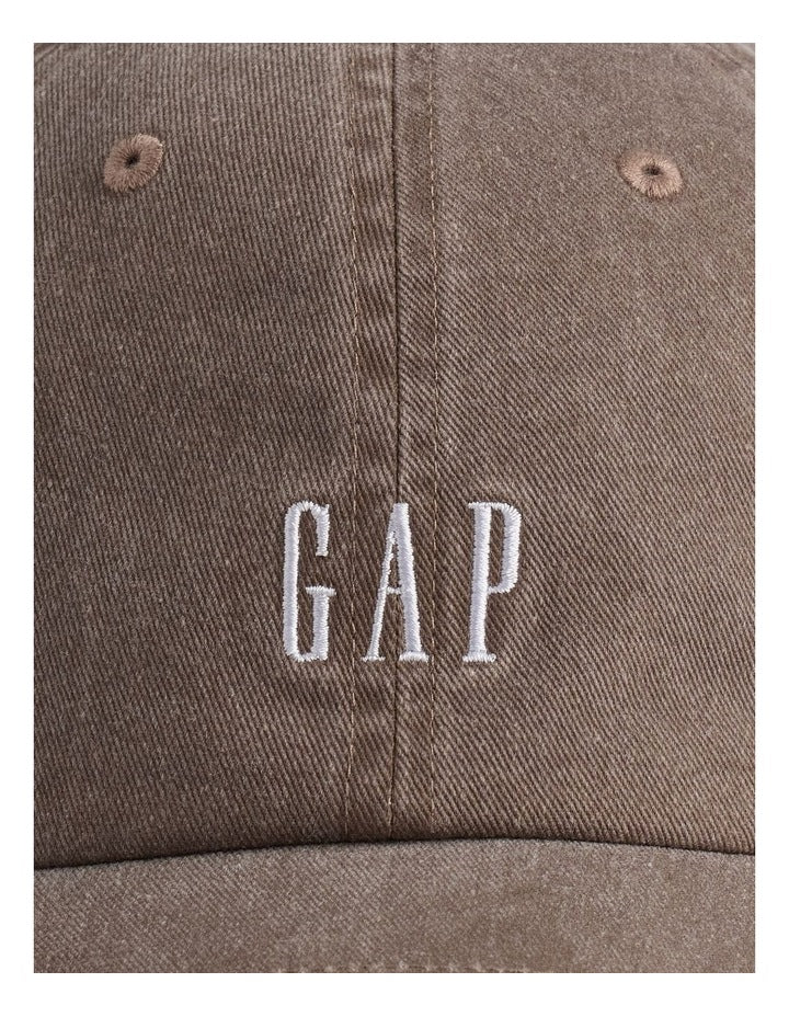 Adult Logo Baseball Hat in Brown
