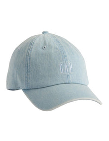 Adult Logo Baseball Hat in Light Denim
