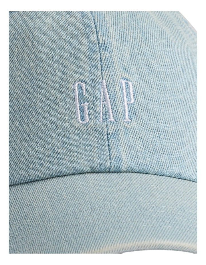 Adult Logo Baseball Hat in Light Denim