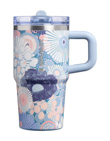QUENCHER PROTOUR FLIP STRAW TUMBLER 20OZ BLUE DREAM WILDFLOWER