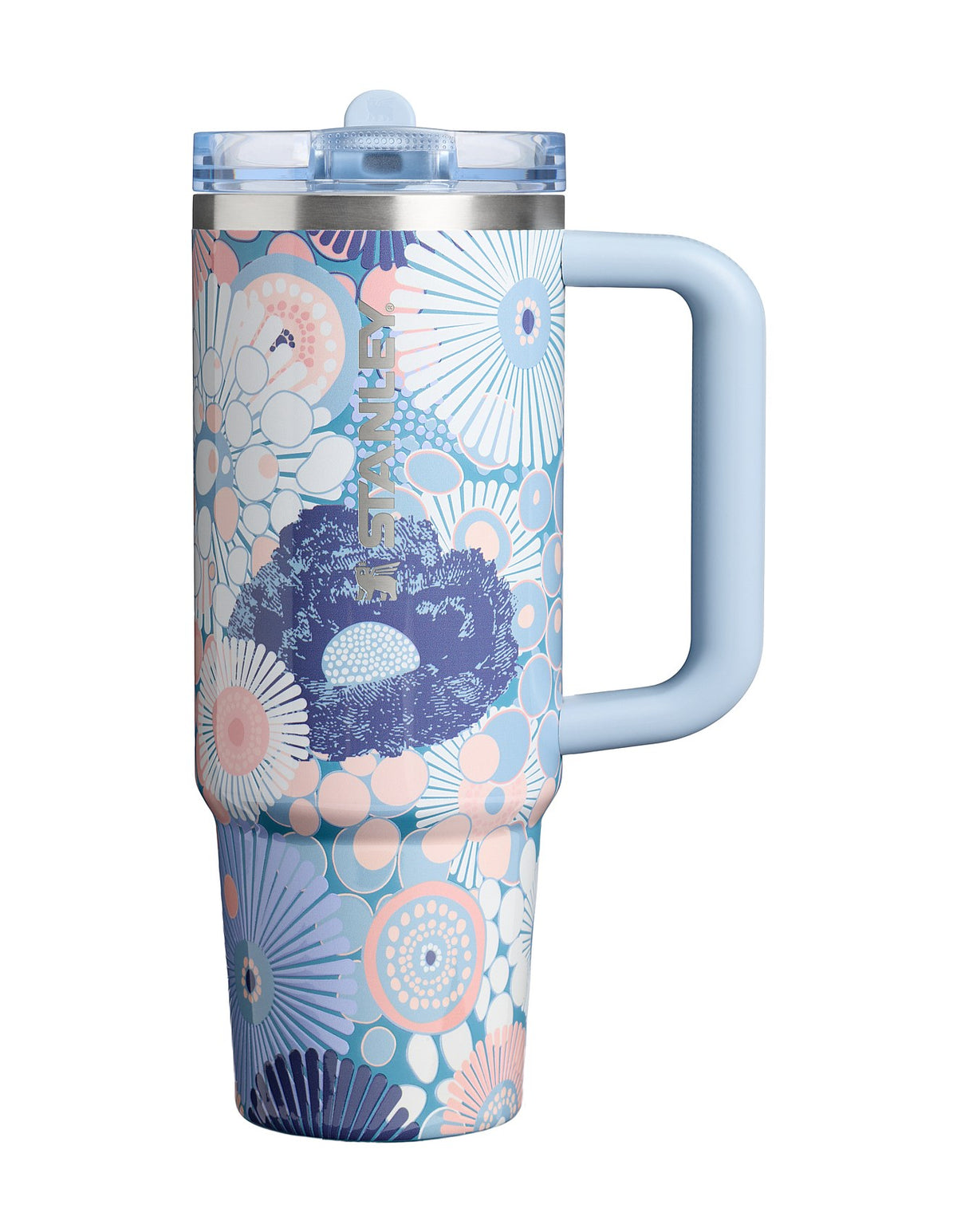 QUENCHER PROTOUR FLIP STRAW TUMBLER 30OZ BLUE DREAM WILDFLOWER