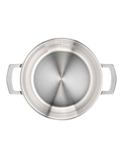 Emotion+ Gourmet Induction Uncoated Dutch Oven 24cm in Stainless Steel Uncoat
