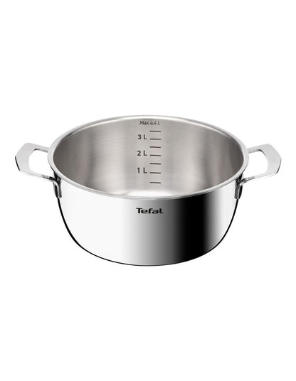 Emotion+ Gourmet Induction Uncoated Dutch Oven 24cm in Stainless Steel Uncoat