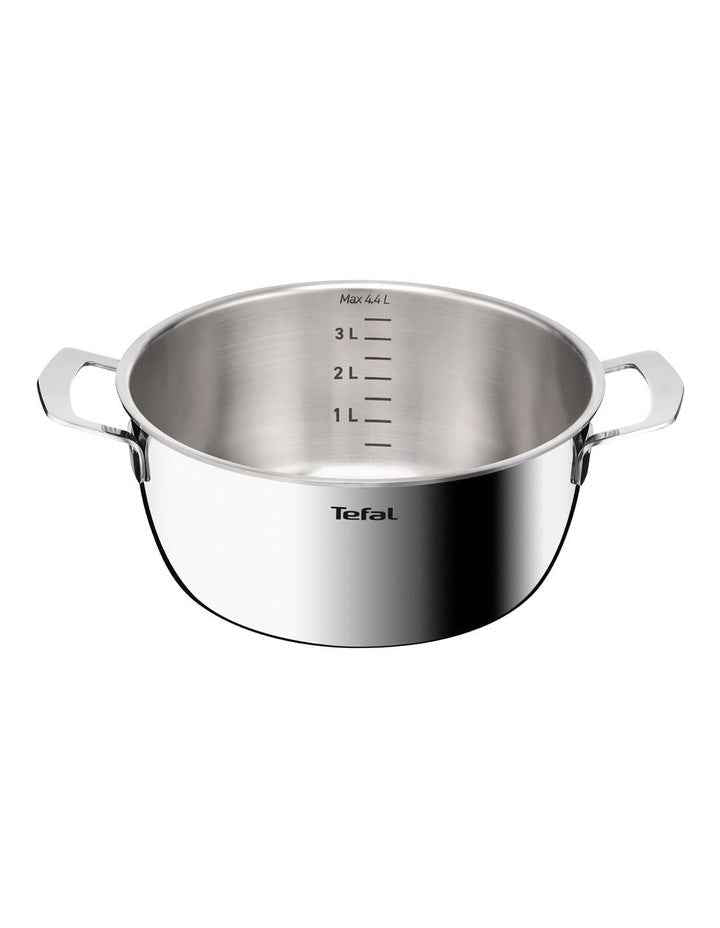 Emotion+ Gourmet Induction Uncoated Dutch Oven 24cm in Stainless Steel Uncoat