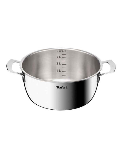 Emotion+ Gourmet Induction Uncoated Dutch Oven 24cm in Stainless Steel Uncoat