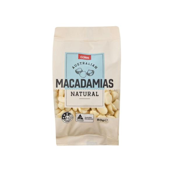COLES MACADAMIAS 80G