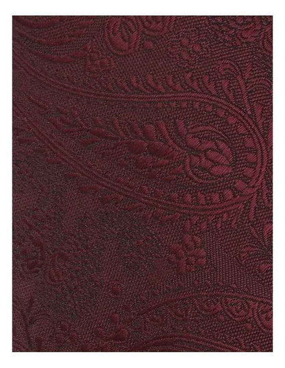 PAISLEY Tie in Burgundy