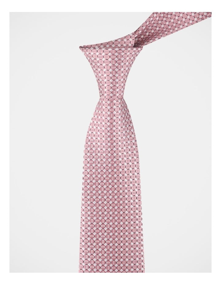 Jaquard Tie in Rose