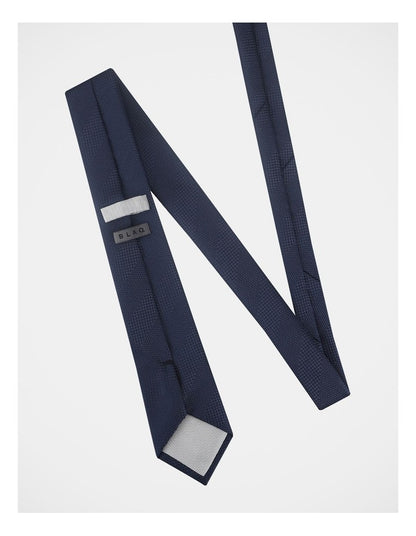 Textured Stripe Tie in Navy