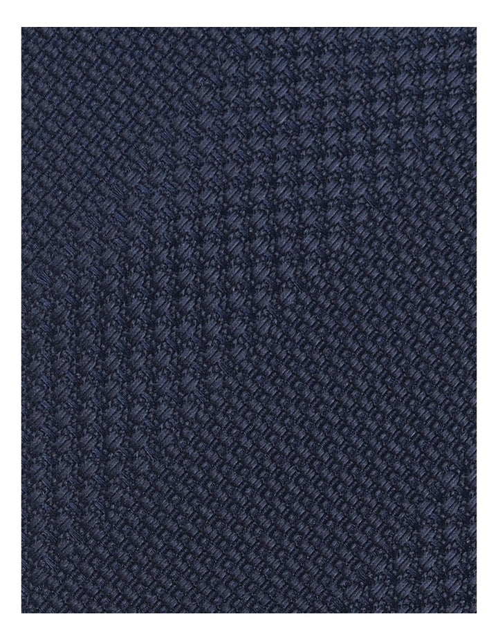 Textured Stripe Tie in Navy