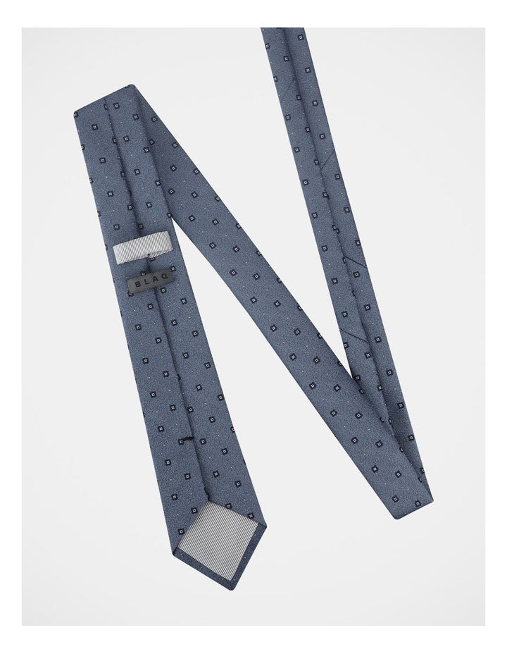 BLAQ JACUARD TIE BLUE