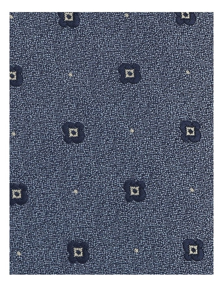 BLAQ JACUARD TIE BLUE